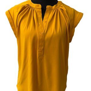 Yellow Express short sleeve blouse - never worn
